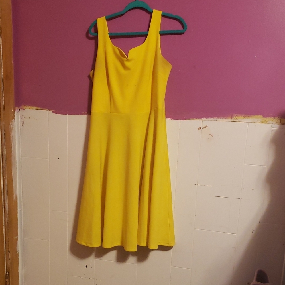 Yellow Sleeveless Dress